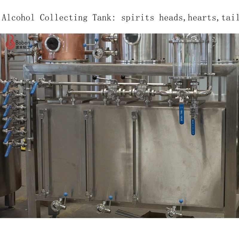 500L Whisky Still Pot Still Gin Basket Rectifier Steam Jacketed